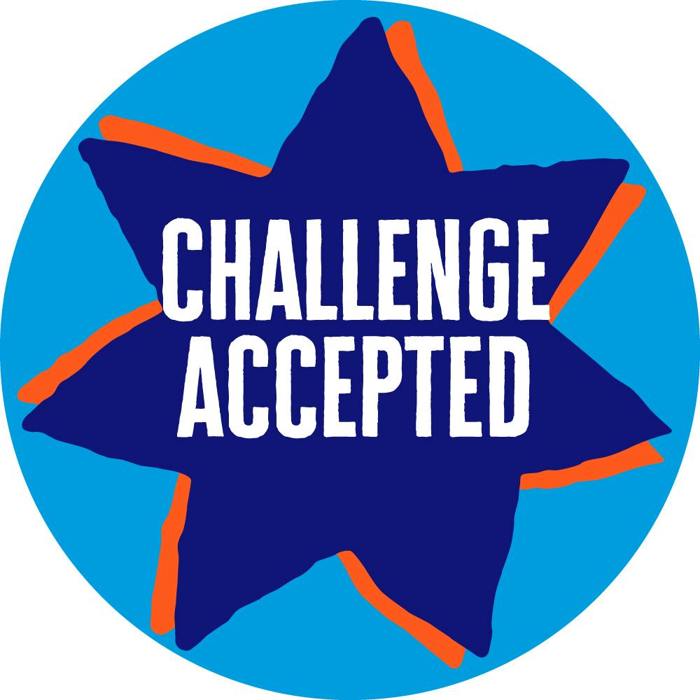 Challenge accepted badge 