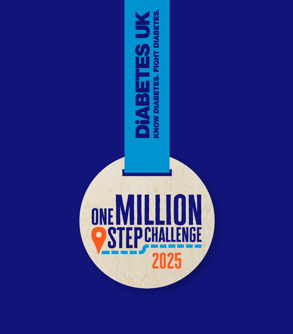 example of the 2025 one million step challenge medal