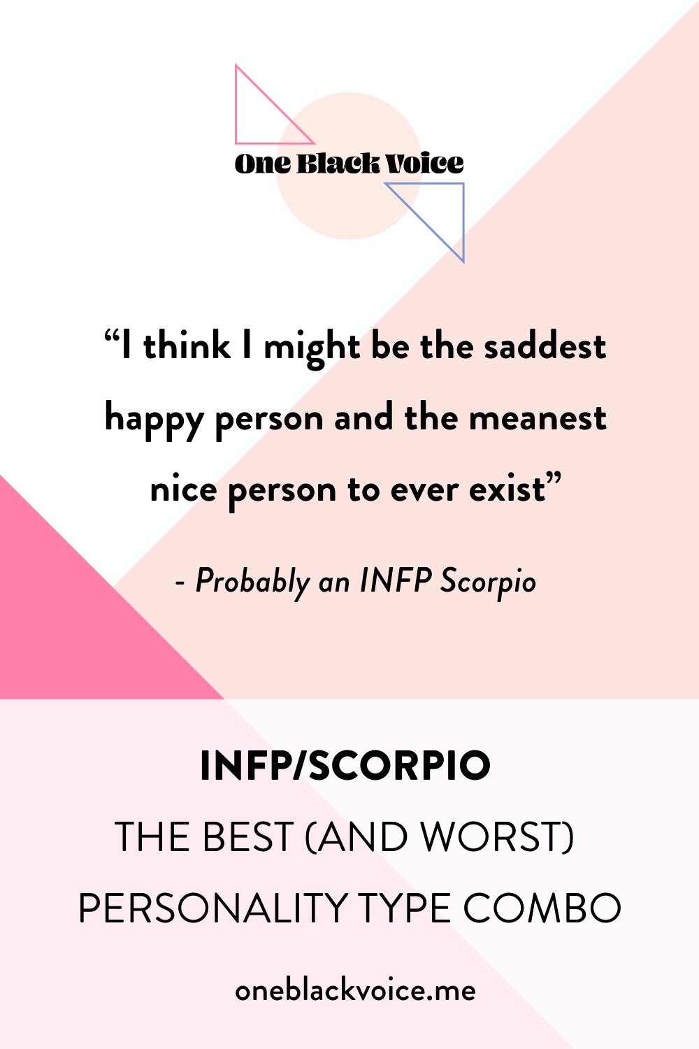 Pinterest image with quote “I think I might be the saddest happy person and the meanest nice person to ever exist”