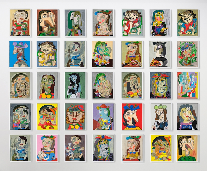 Keiichi Tanaami, Pleasure of Picasso – Mother and Child, 2020–21