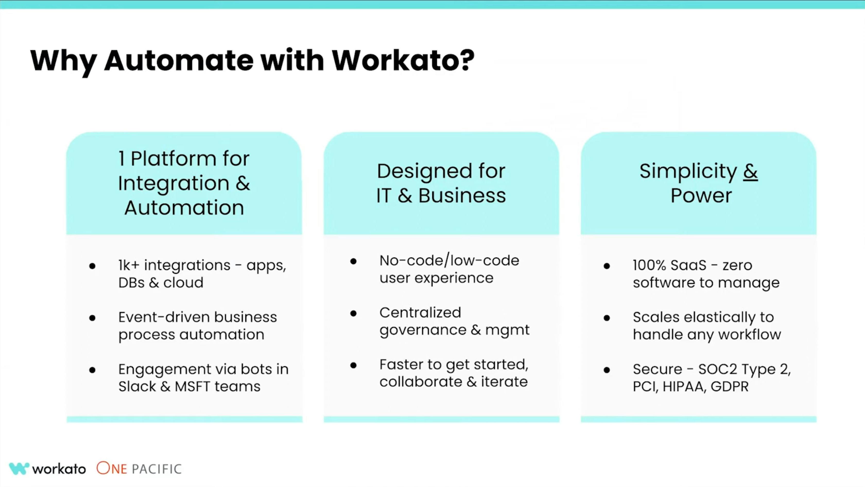 點解揀選 Workato