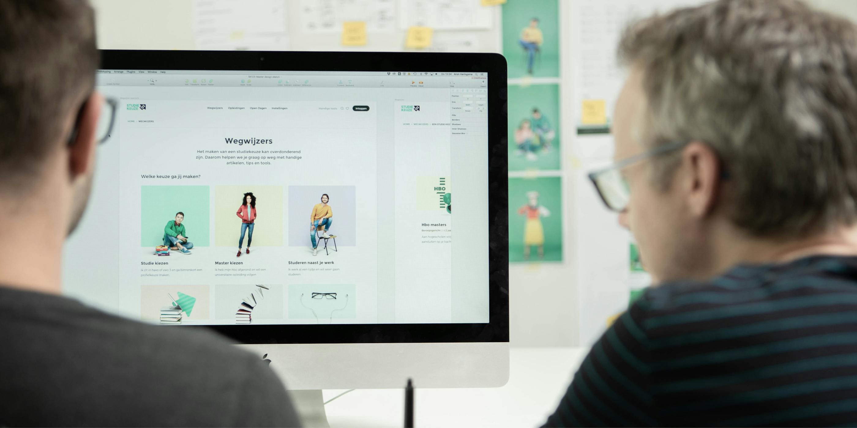 Succesvolle homepage van Studiekeuze123