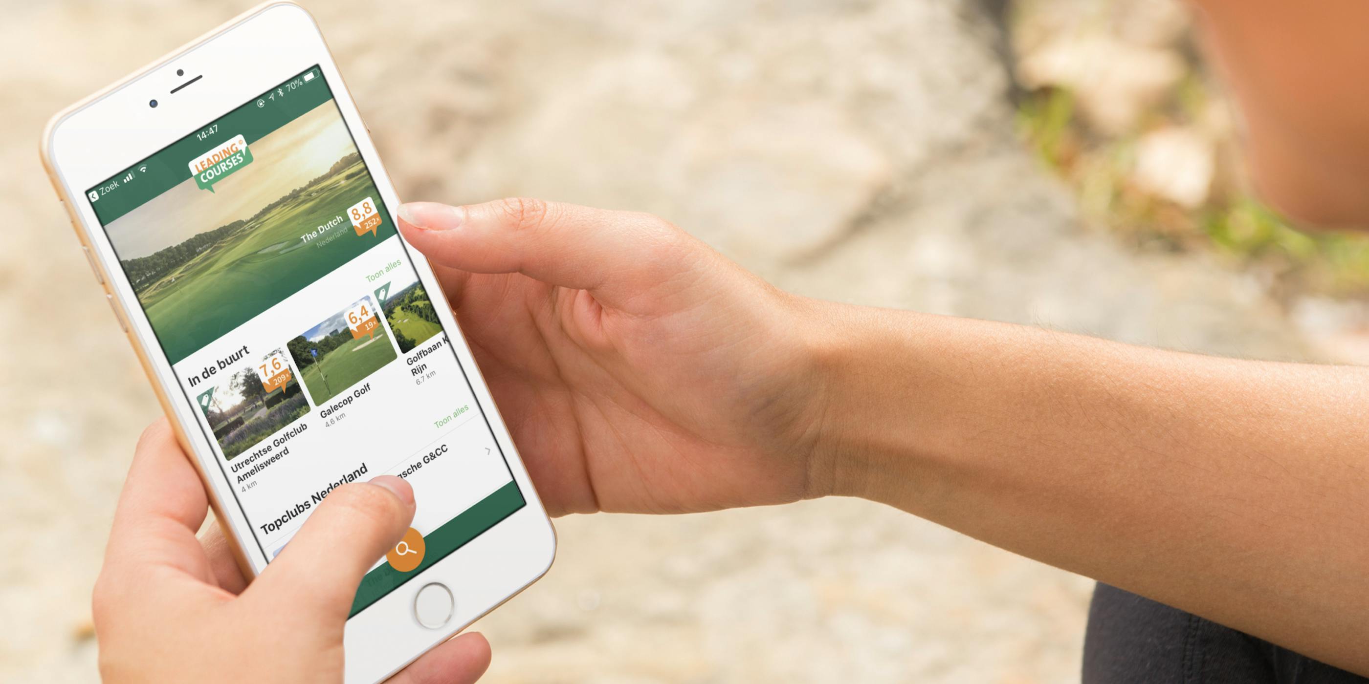 Voorbeeld van React Native App 'LeadingCourses'