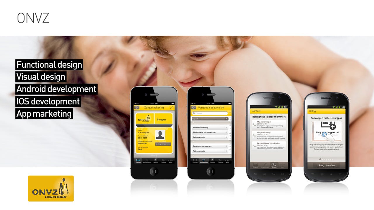 iPhone & Android Zorgpas App