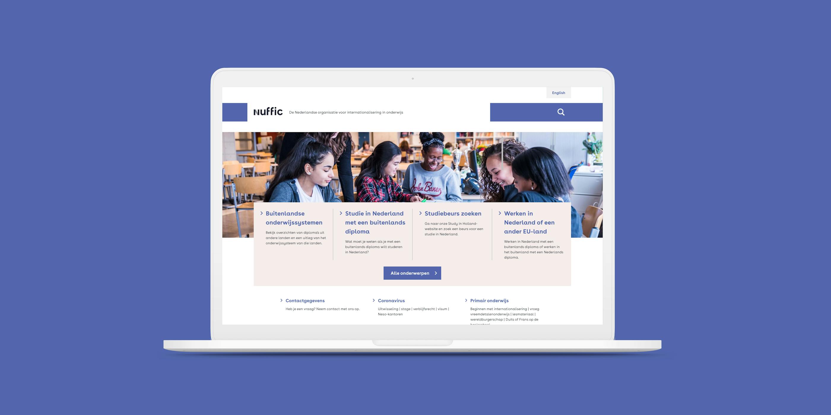 Nuffic corporate website
