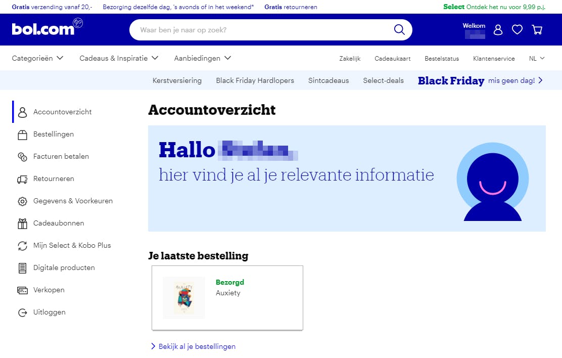 Self-service portal van Bol.com