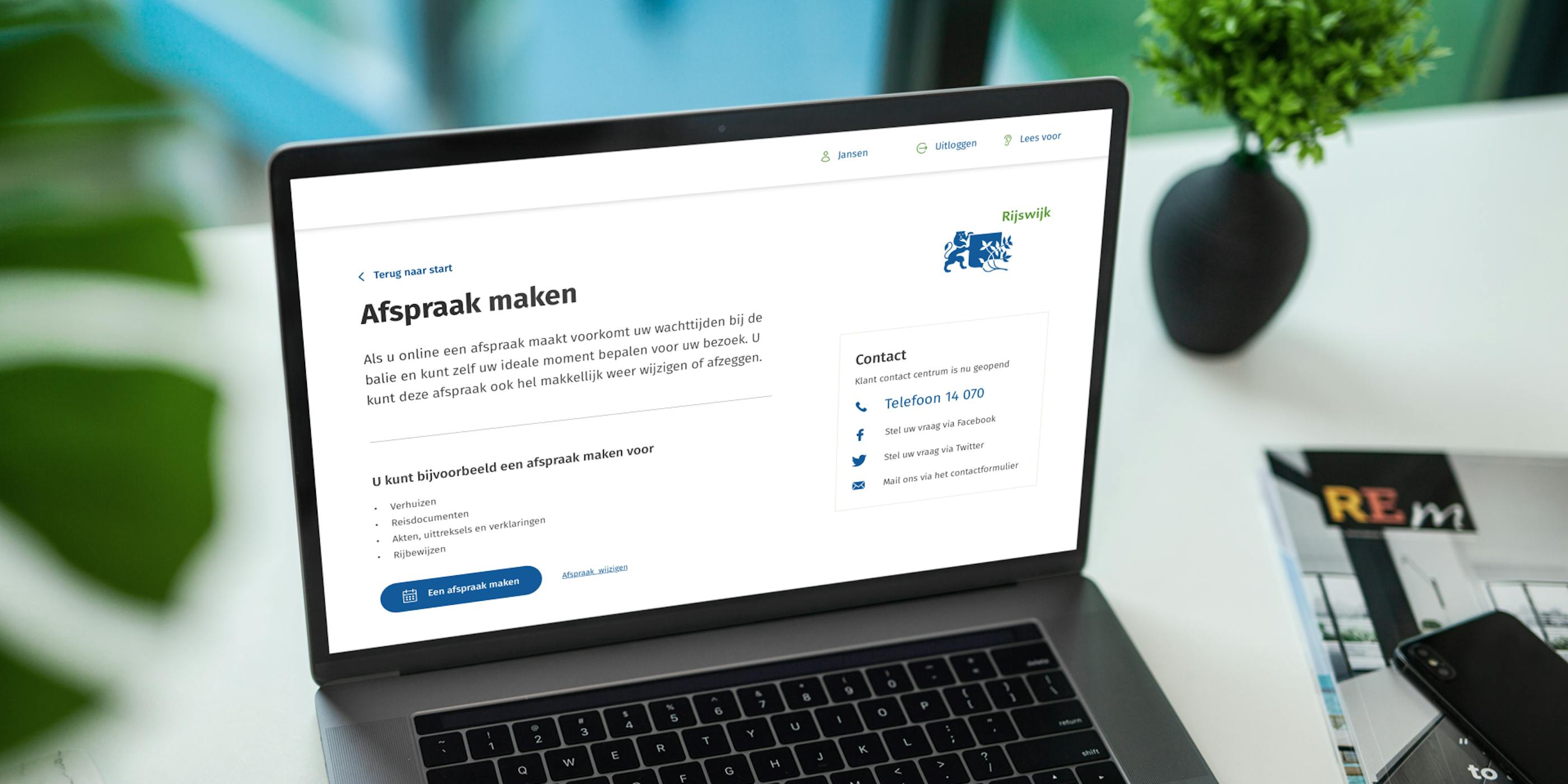 nieuwe burger service portaal van Gemeente Rijswijk is live