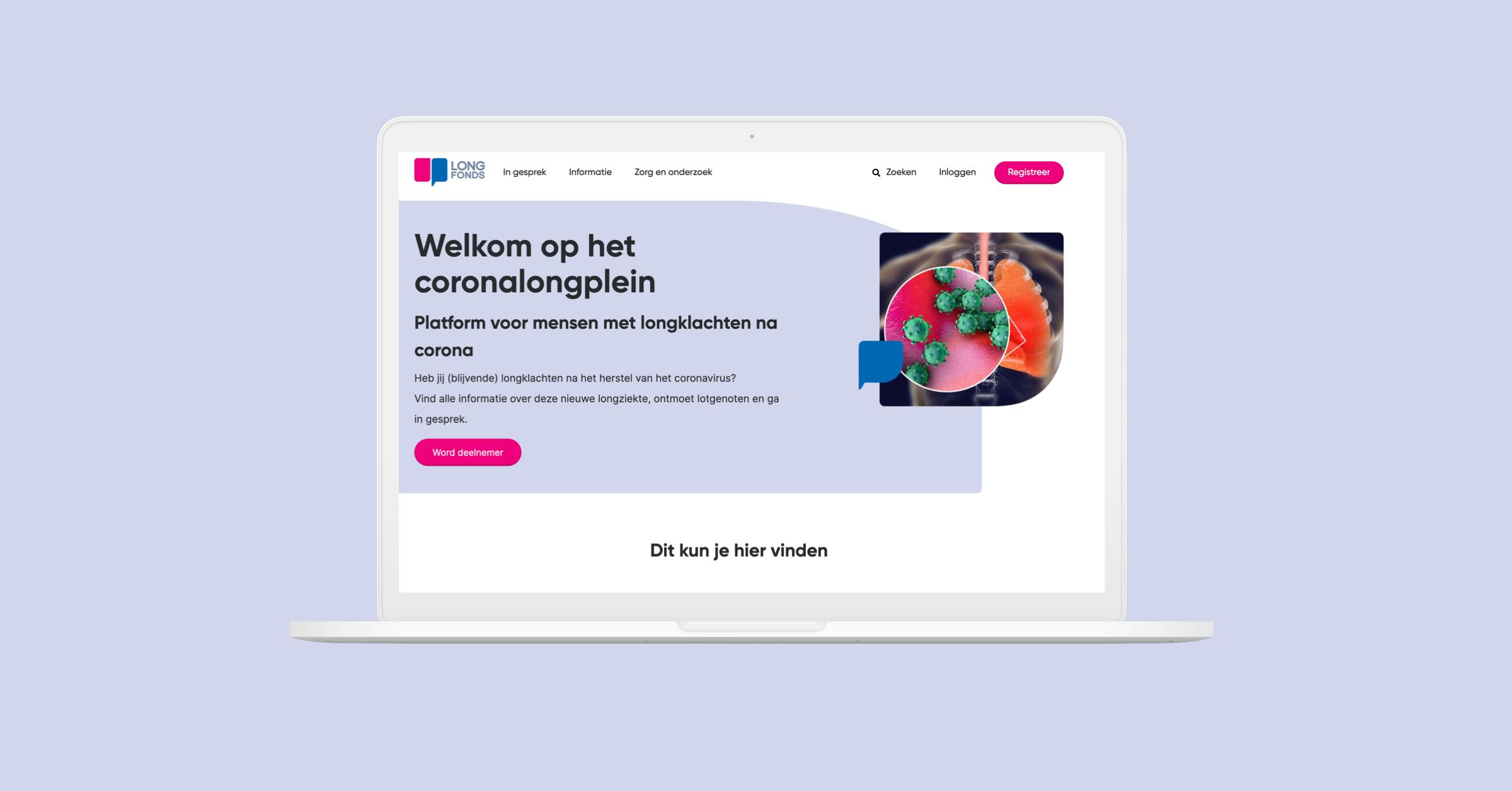 Community platform Longfonds - Coronalongplein