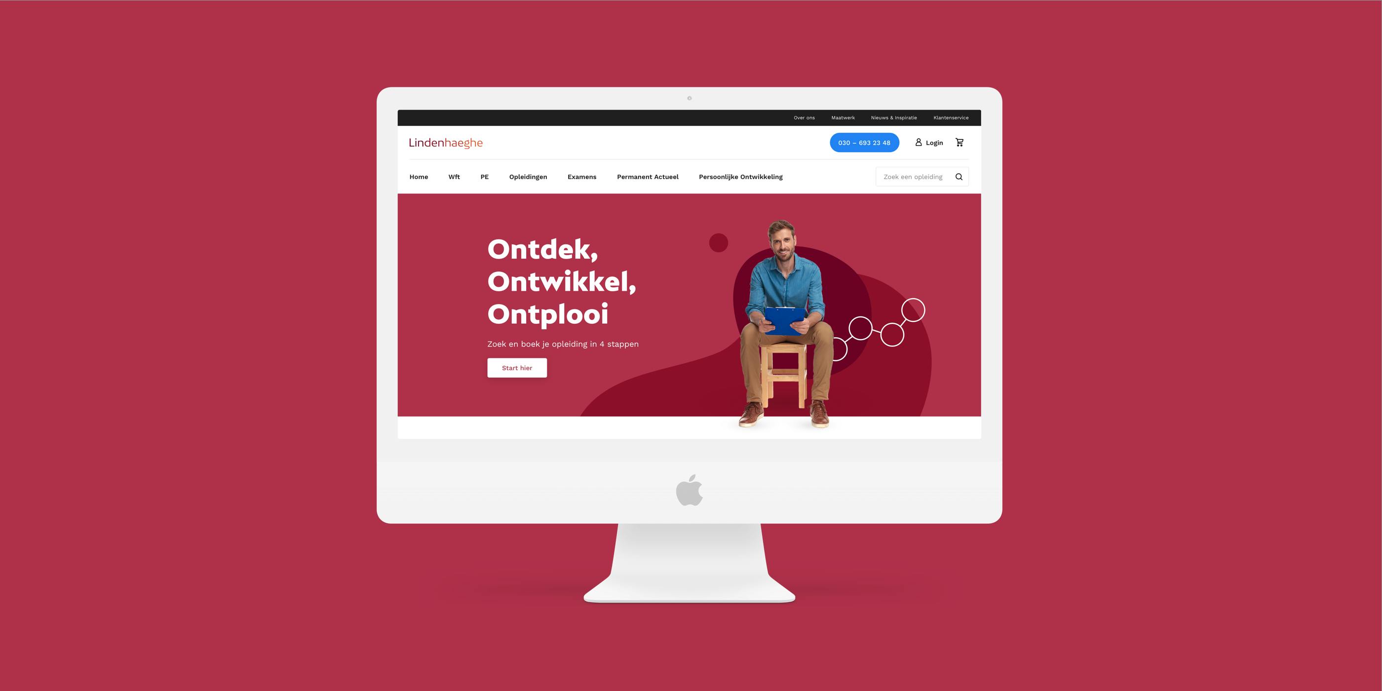 Website for education and training institute Lindenhaeghe is live!