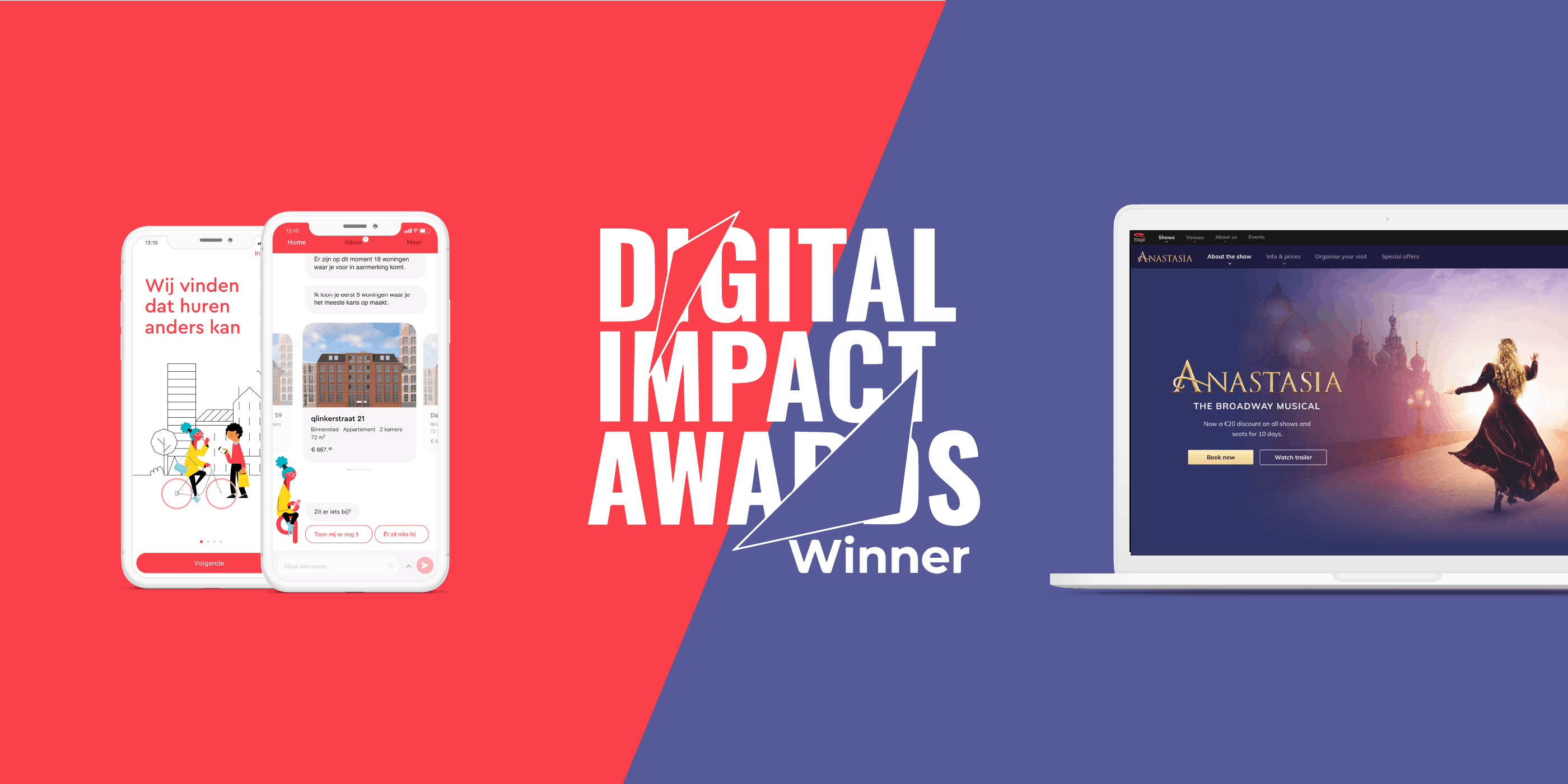One shoe wint digital impact awards