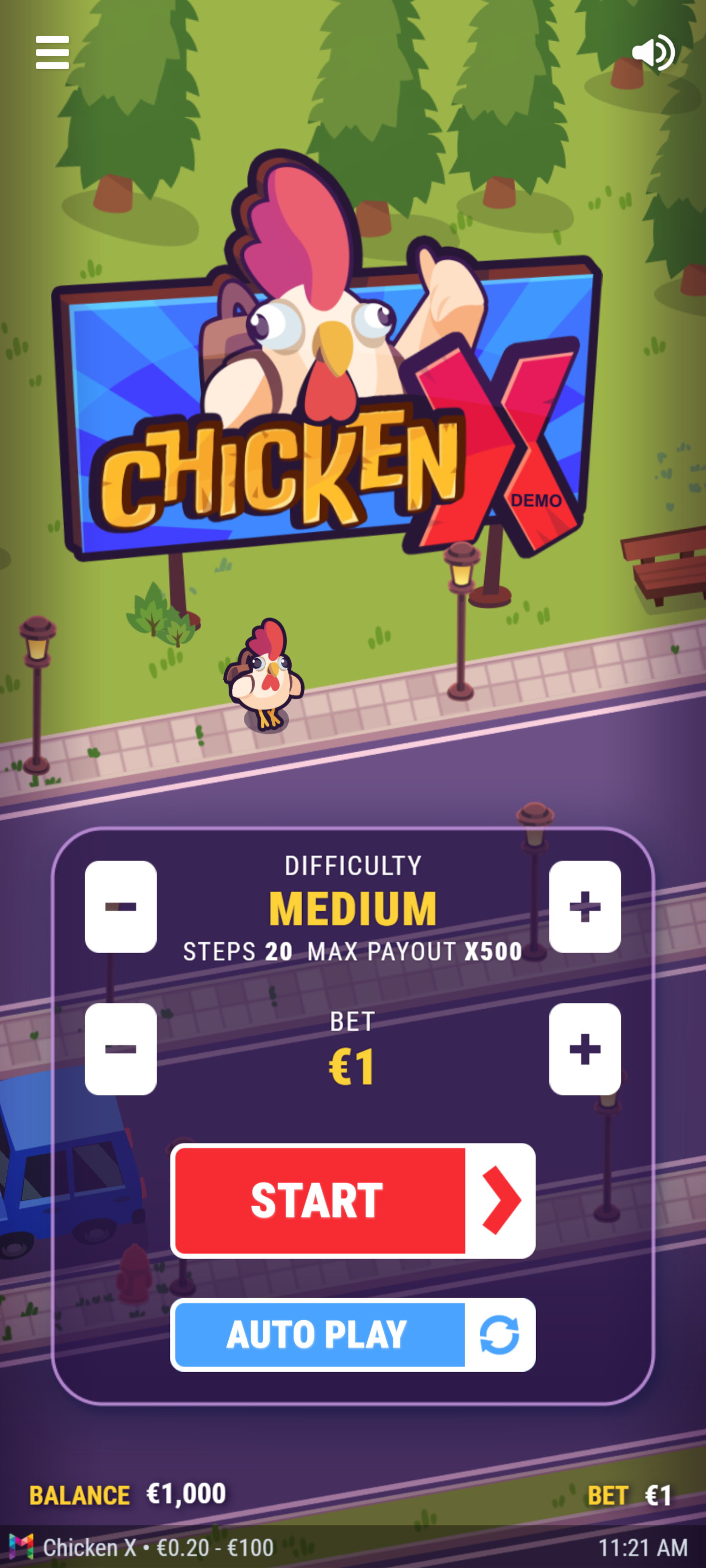 1 - Choose a difficulty.