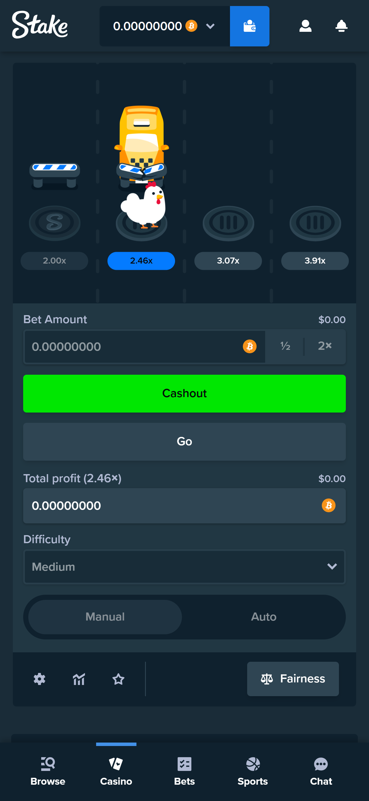 3 - Start the round.