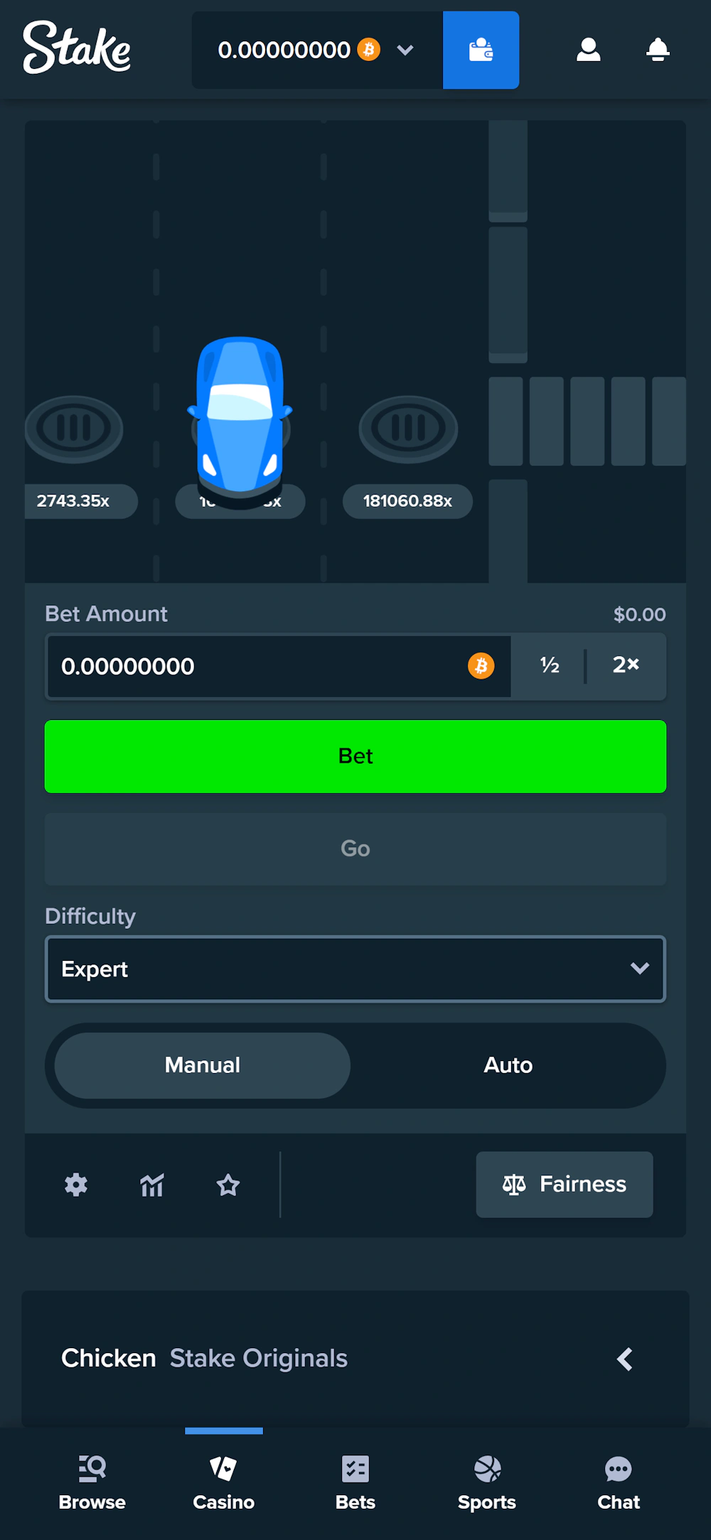 The max win at the Expert level.
