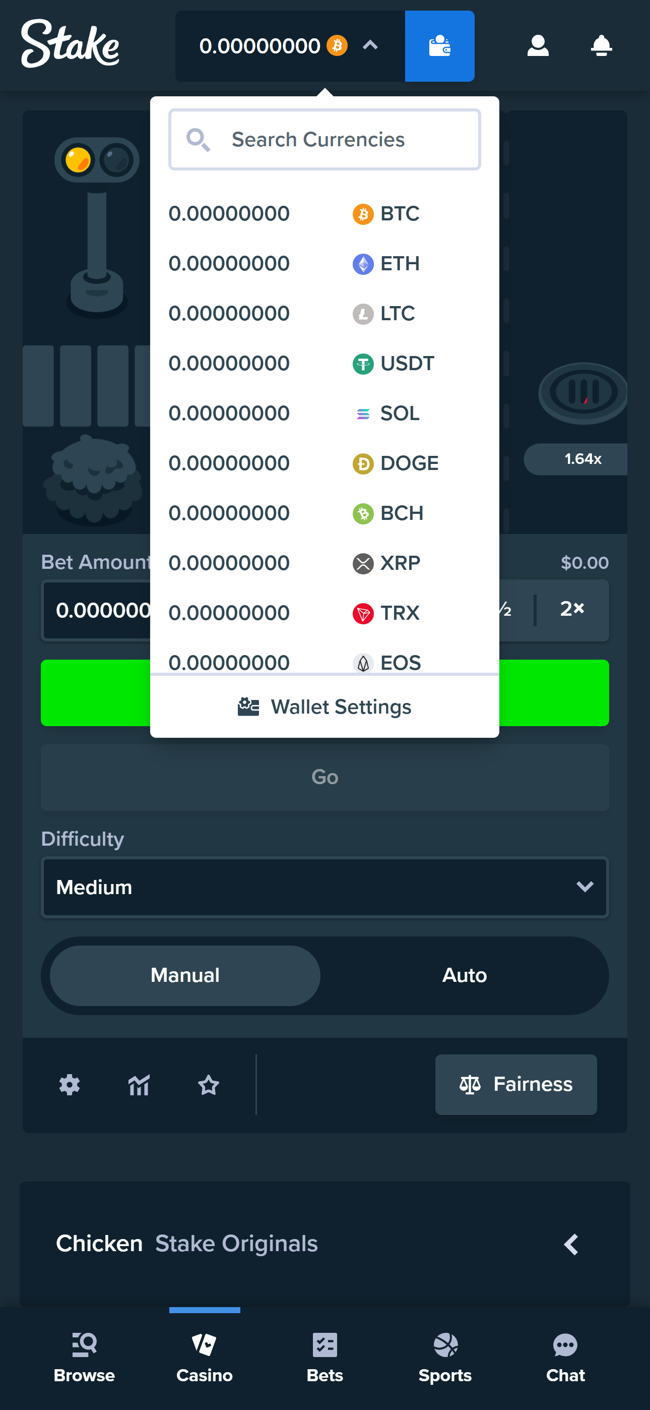 Play in Multiple Currencies