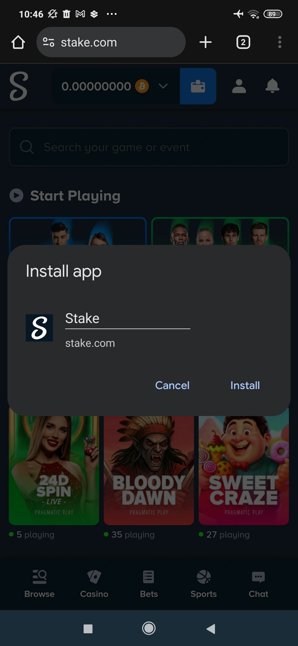 Tap "Install"