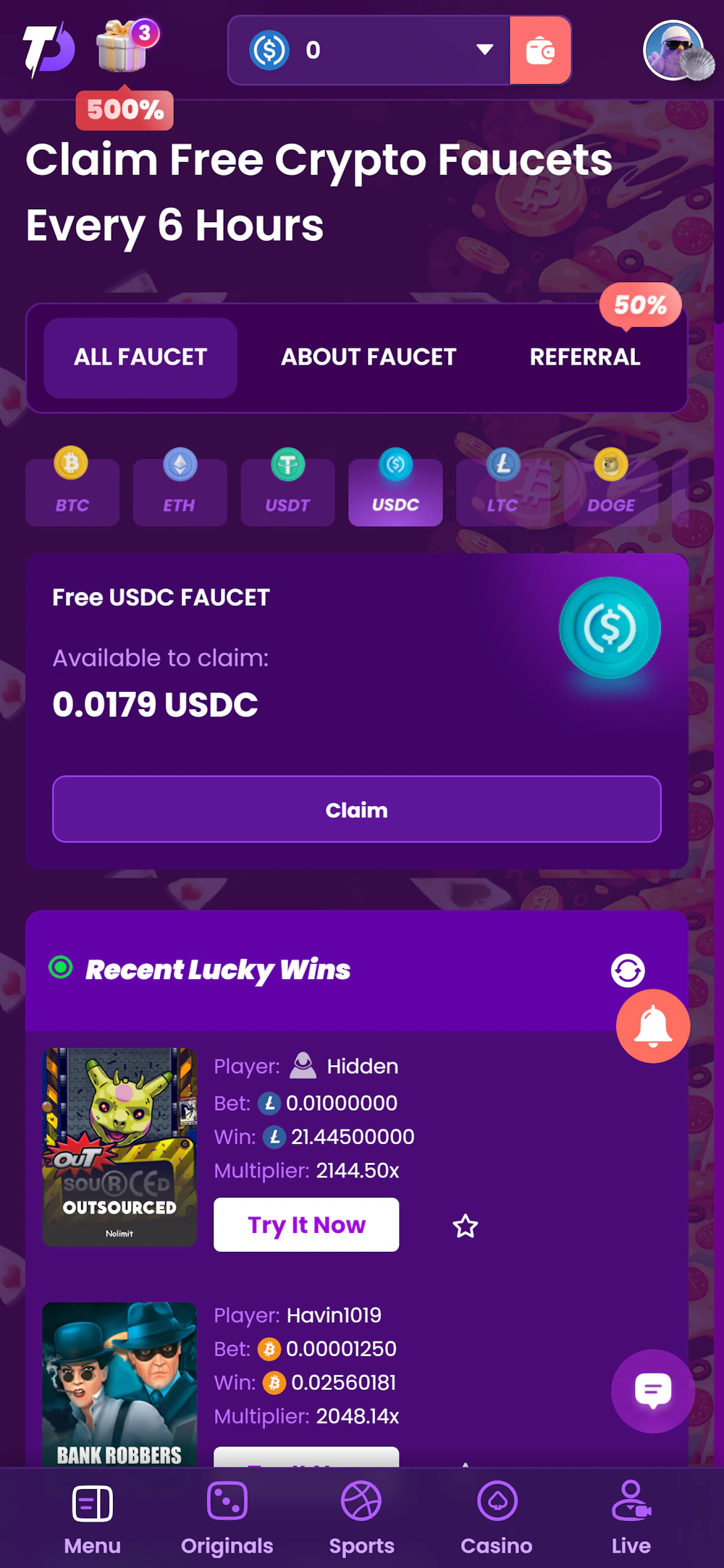 trustdice-crypto-faucet