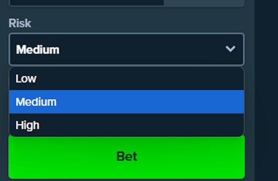 Stake Plinko Risk Level