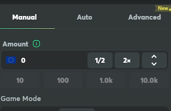 Step1. Decide Your Bet Amount