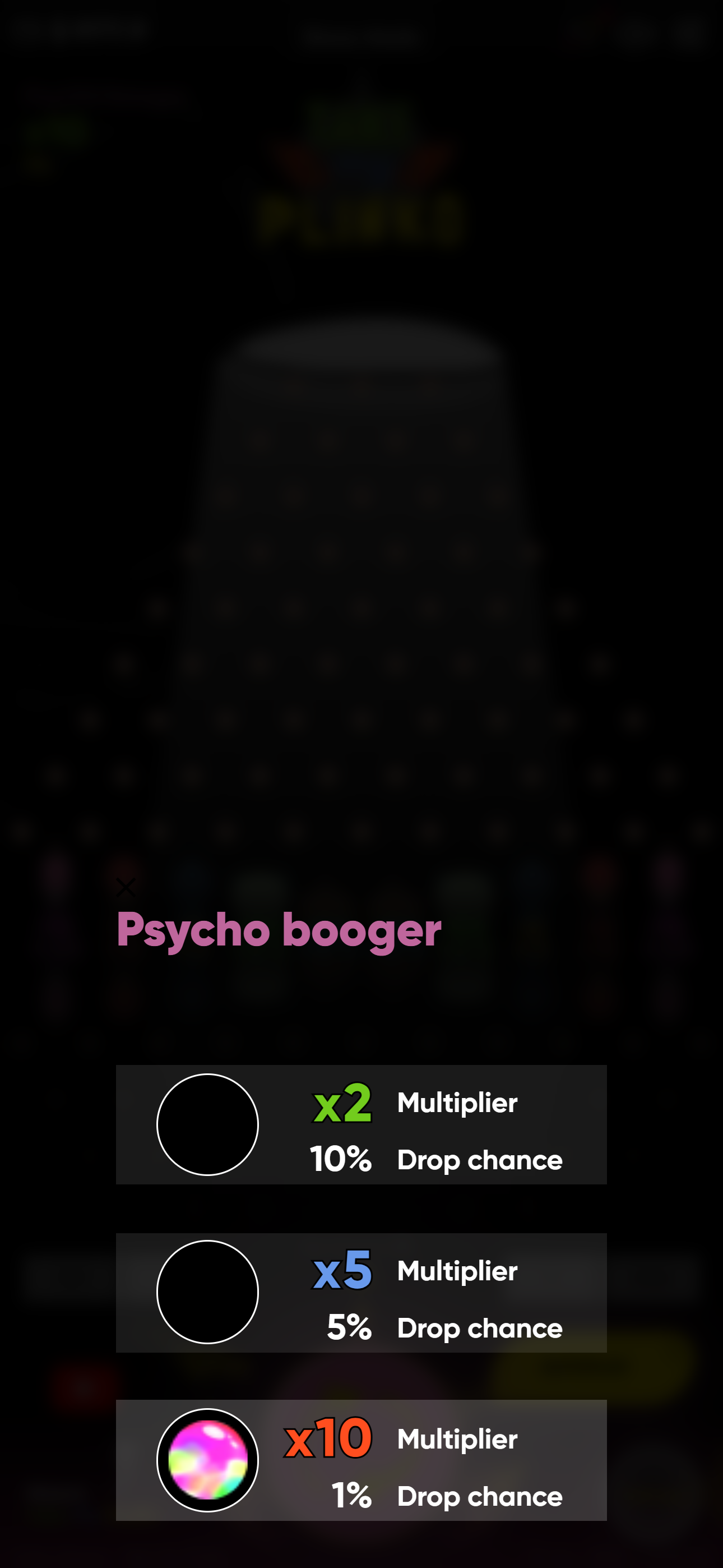Step2. Pick a Psycho Booger
