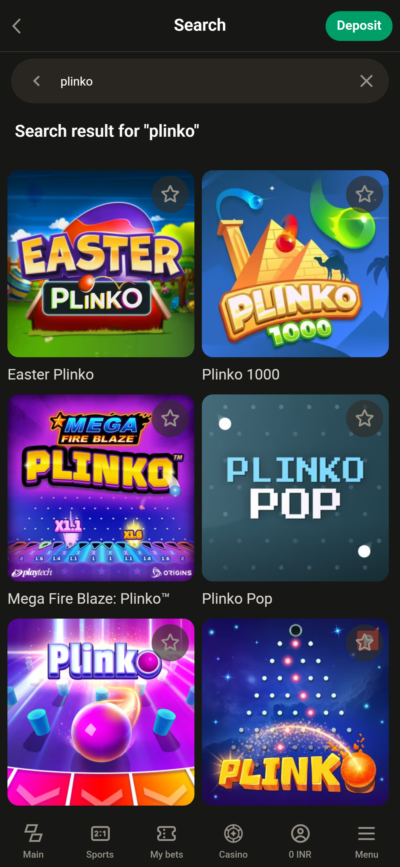Step4. Type "Plinko"