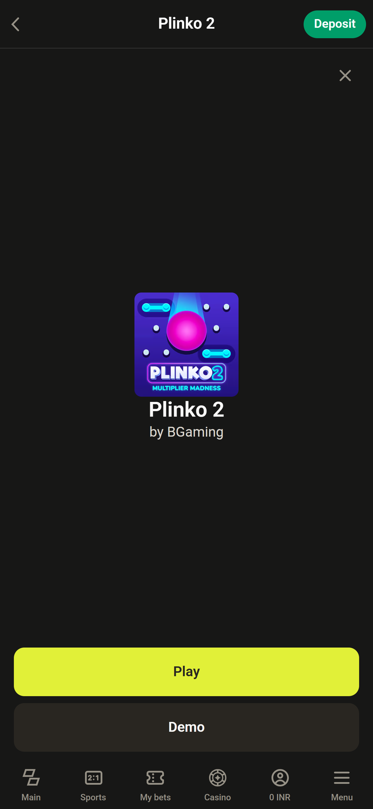 Try Free Plinko Demo at Parimatch