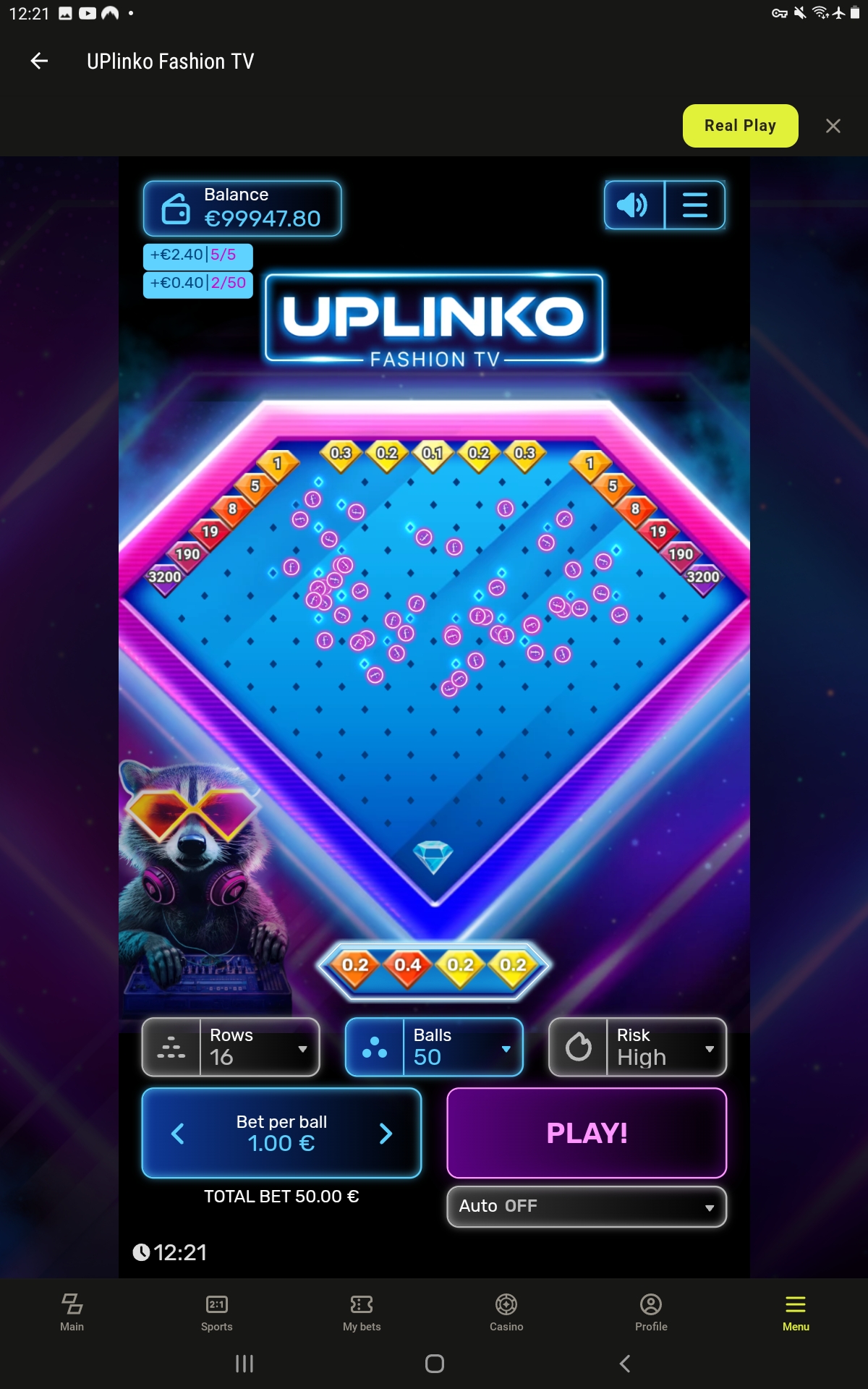 Parimatch Android Plinko App3