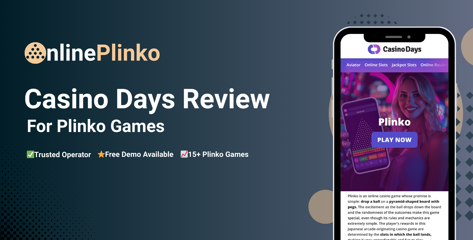 Casino Days Review for Plinko Games