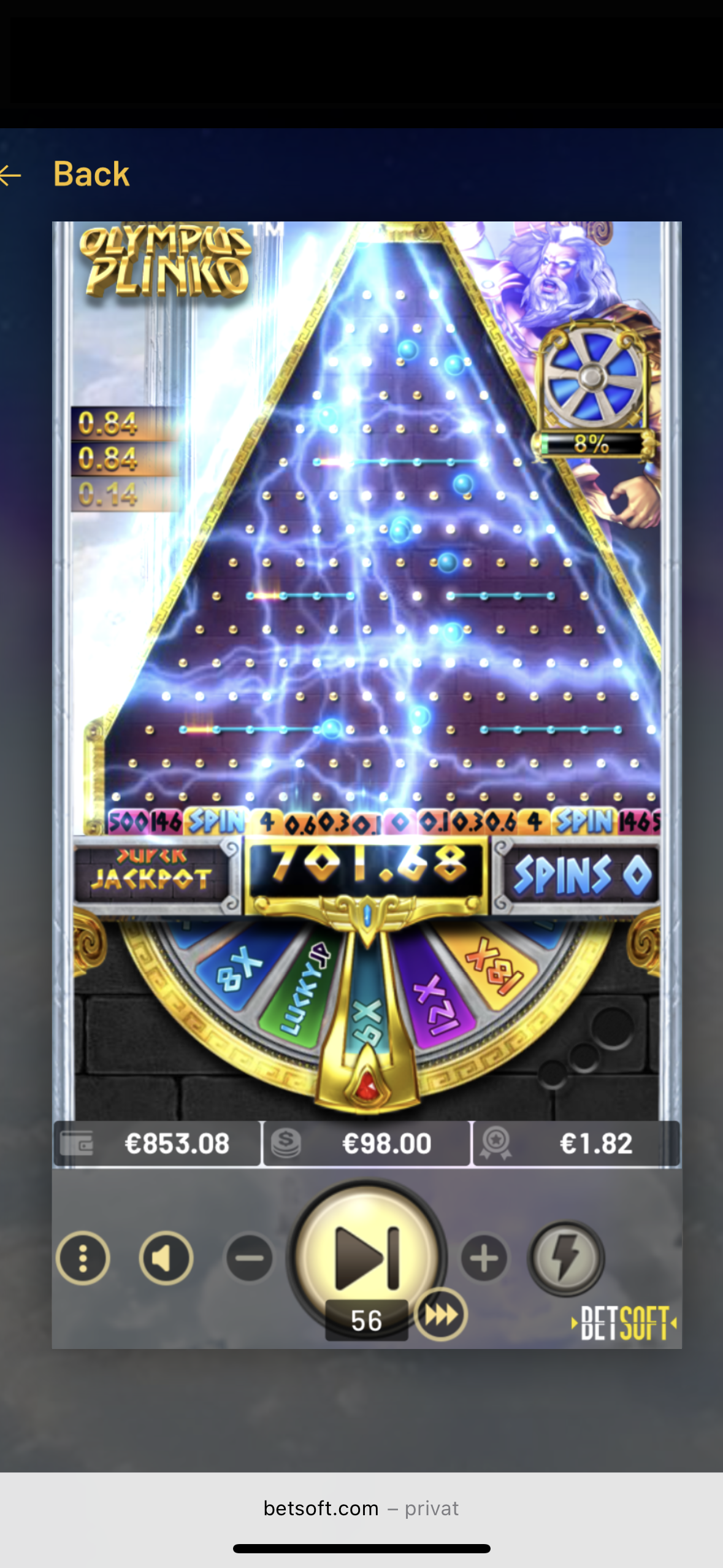 Olympus Plinko Desktop Thumbnail