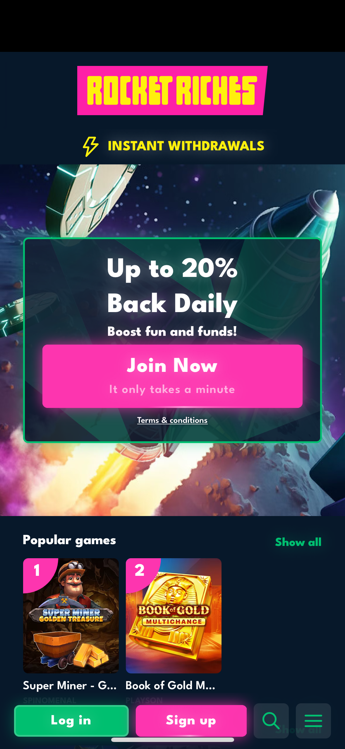 Step1. Log In or Sign Up