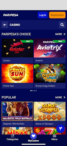 Paripesa App Android 1