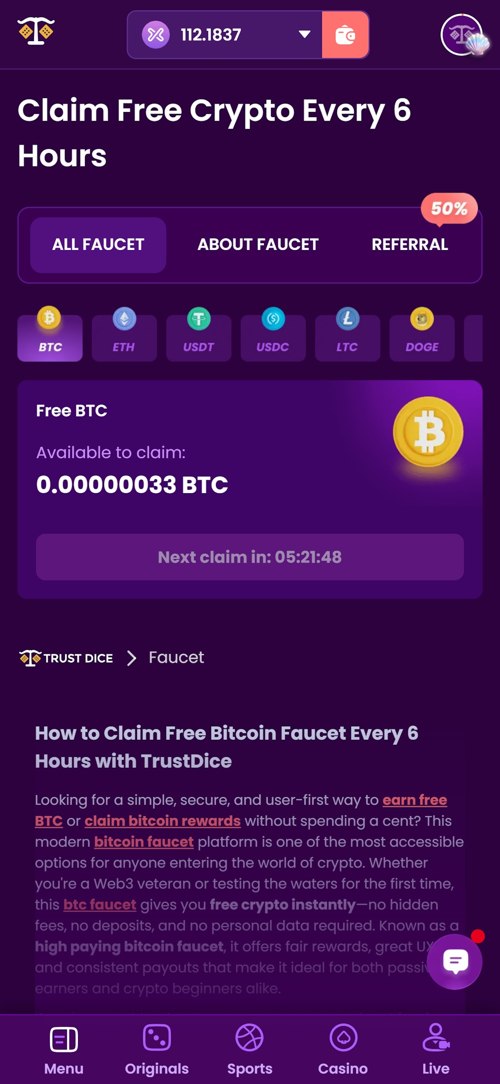 Claim one of the cryptocurrencies