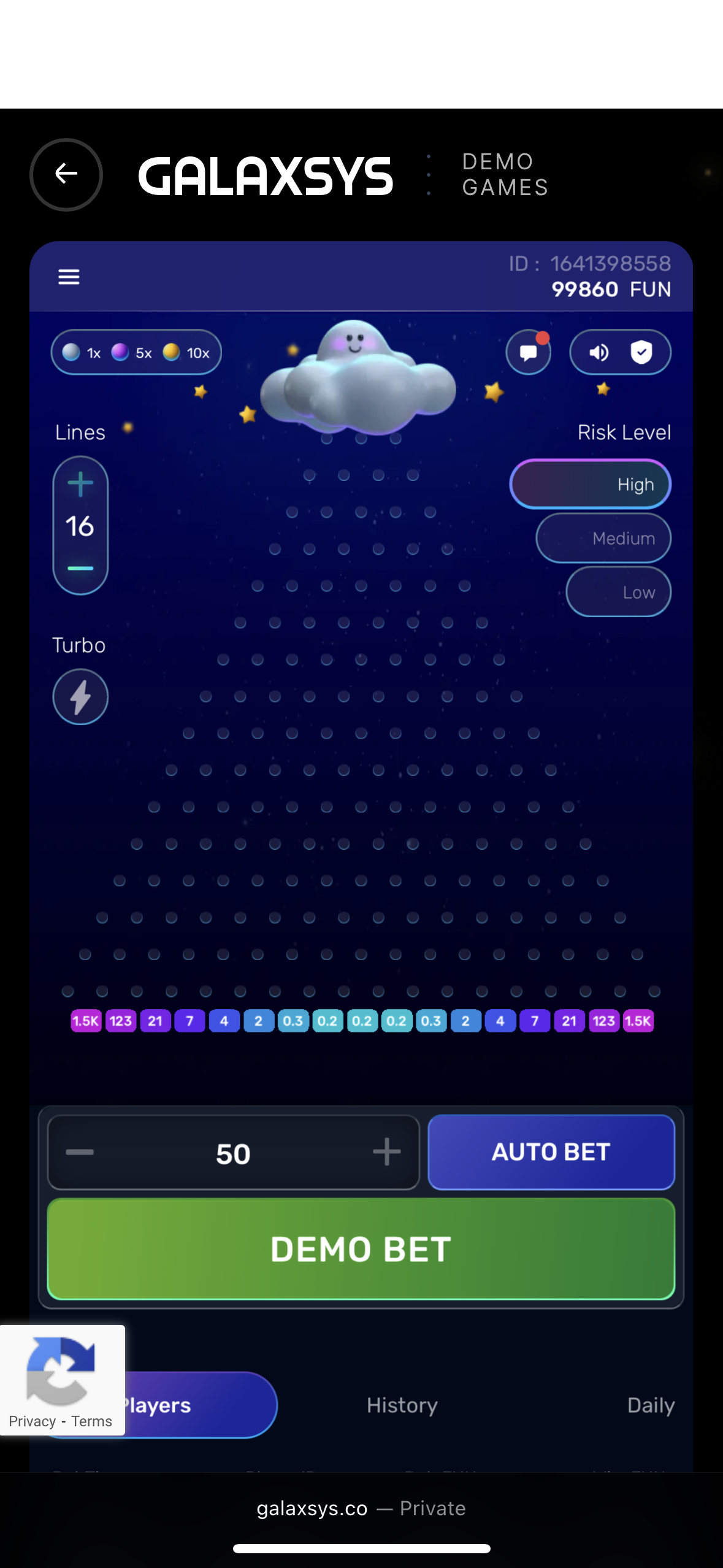 Step2. Select Risk Mode