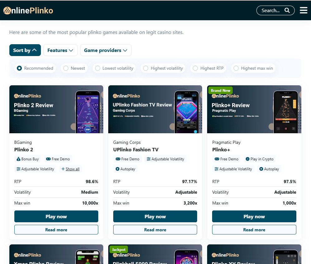 plinko-comparison-tool-sort-by