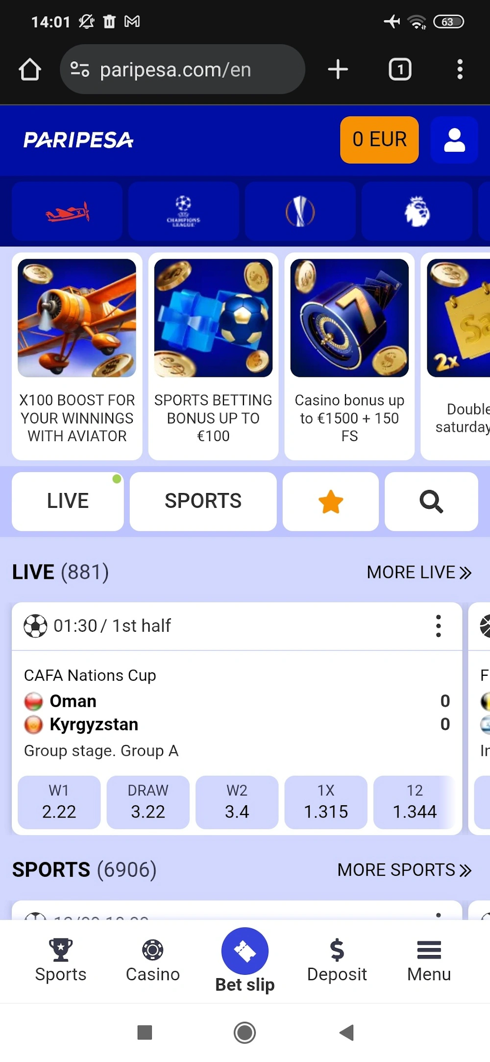 1 - Register/Login on your plinko casino.