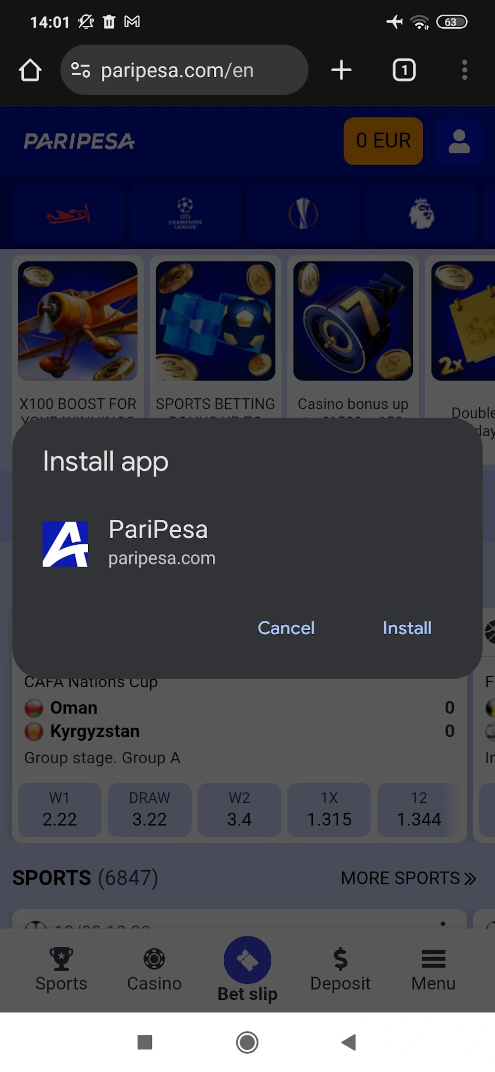 4 - Confirm to install.