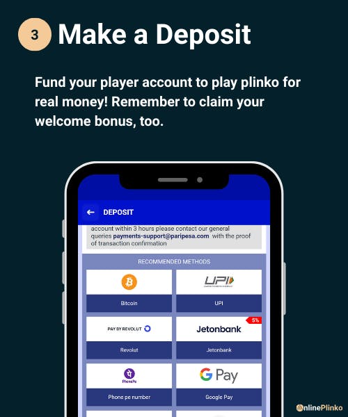 3 - Make a Deposit.