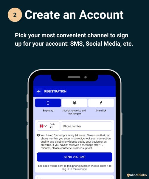 2 - Create an Account.