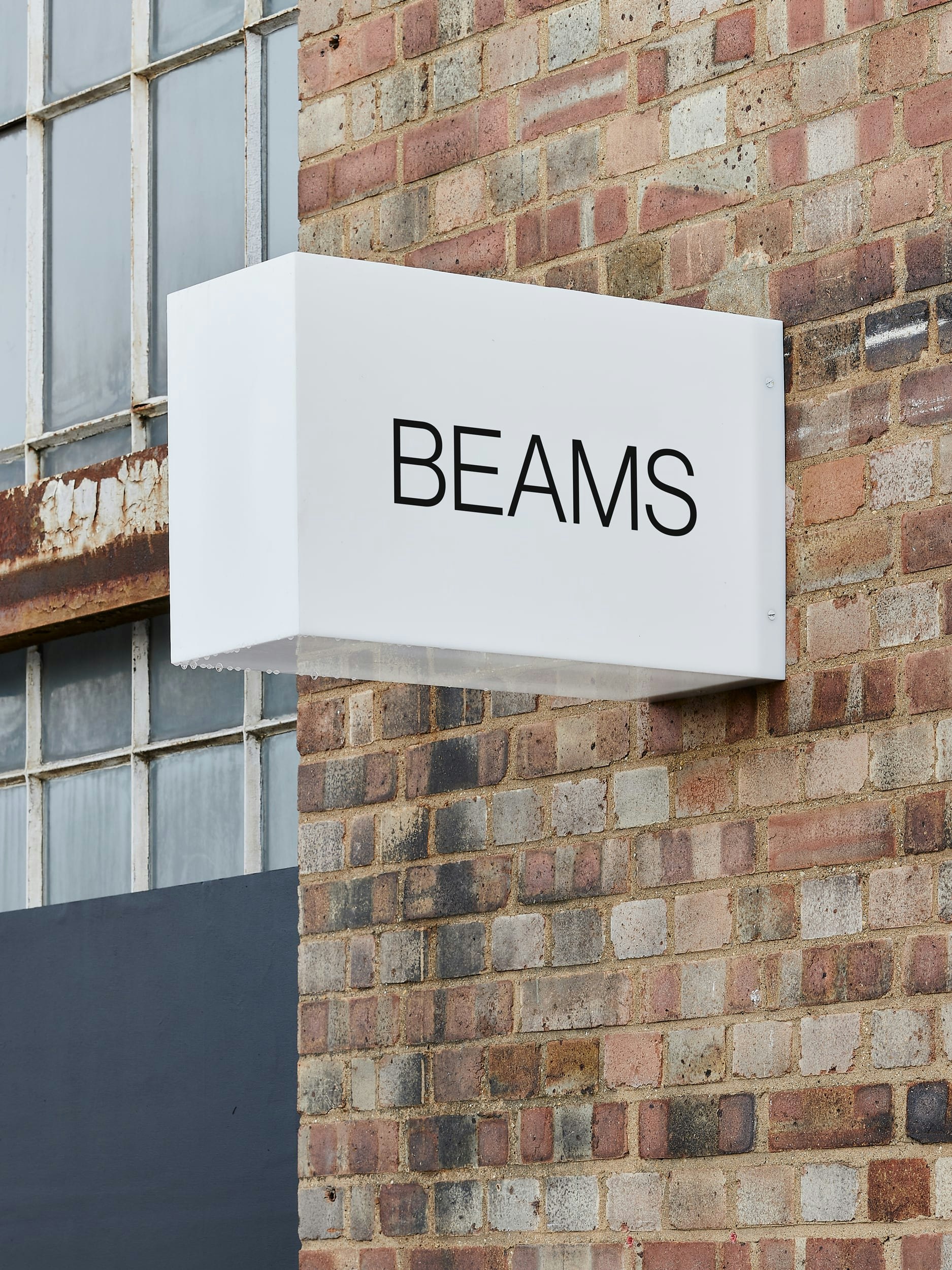 The Beams signage