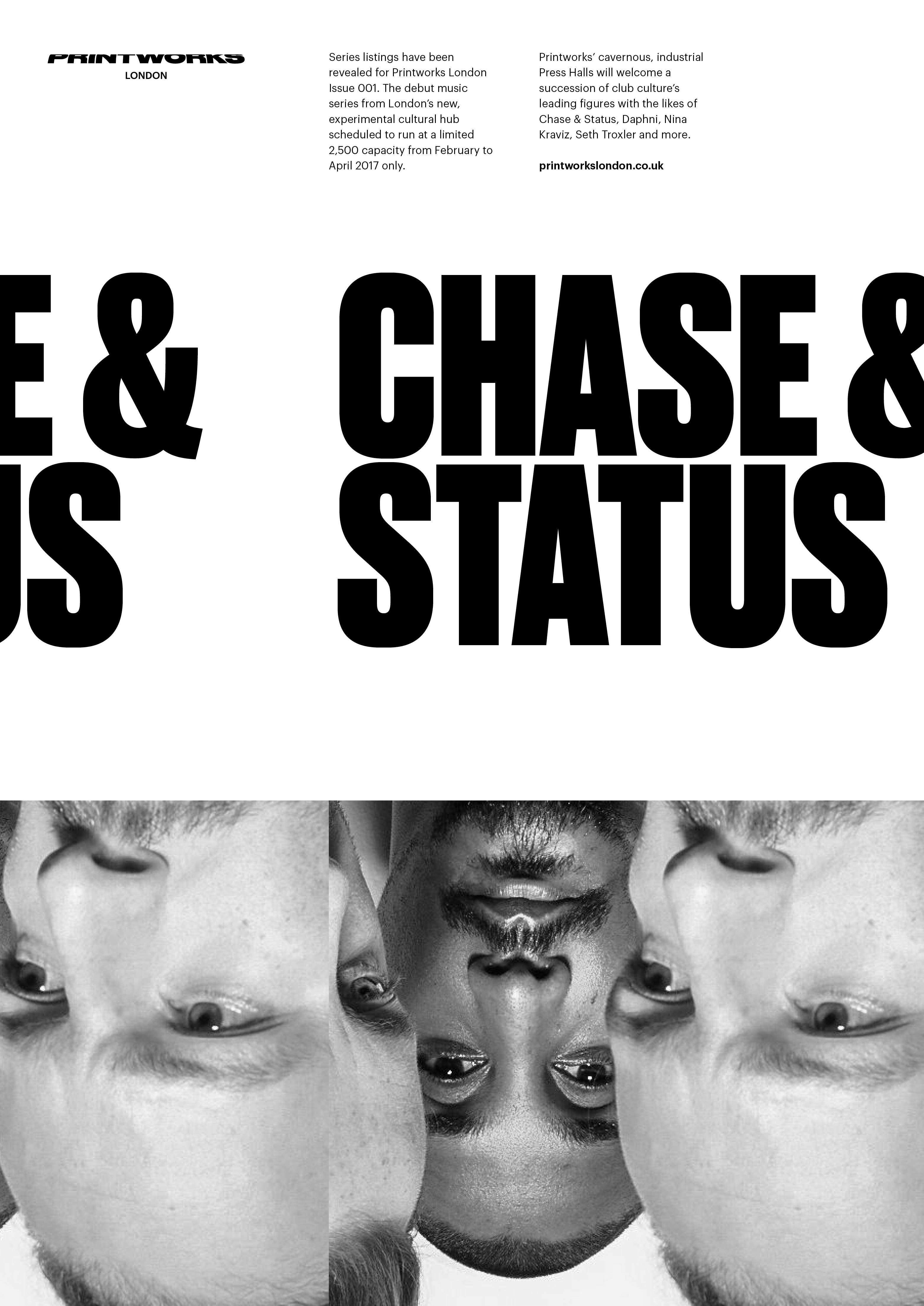A design for a Chase & Status gig at Printworks London.