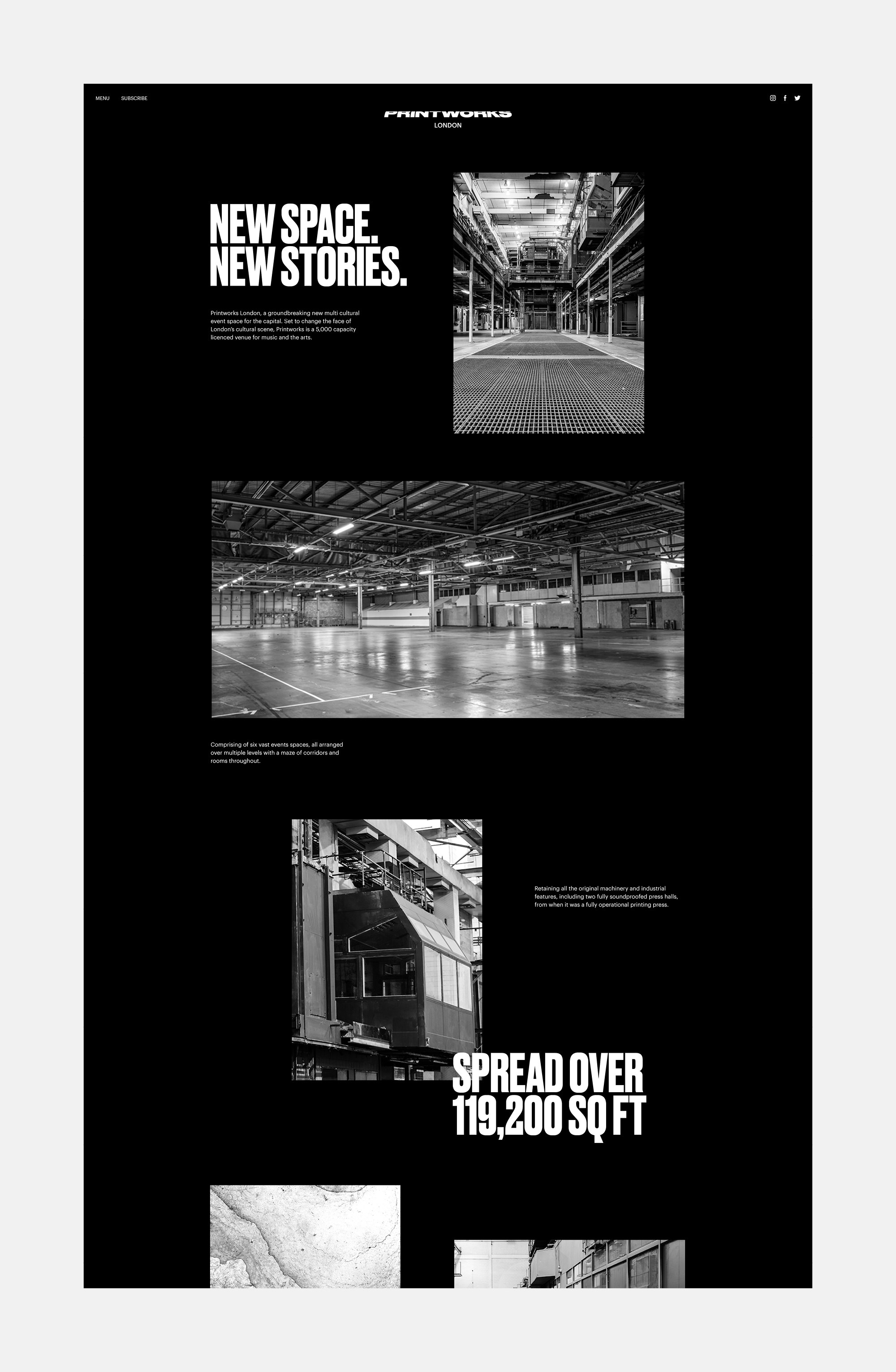 Web design for Printworks London