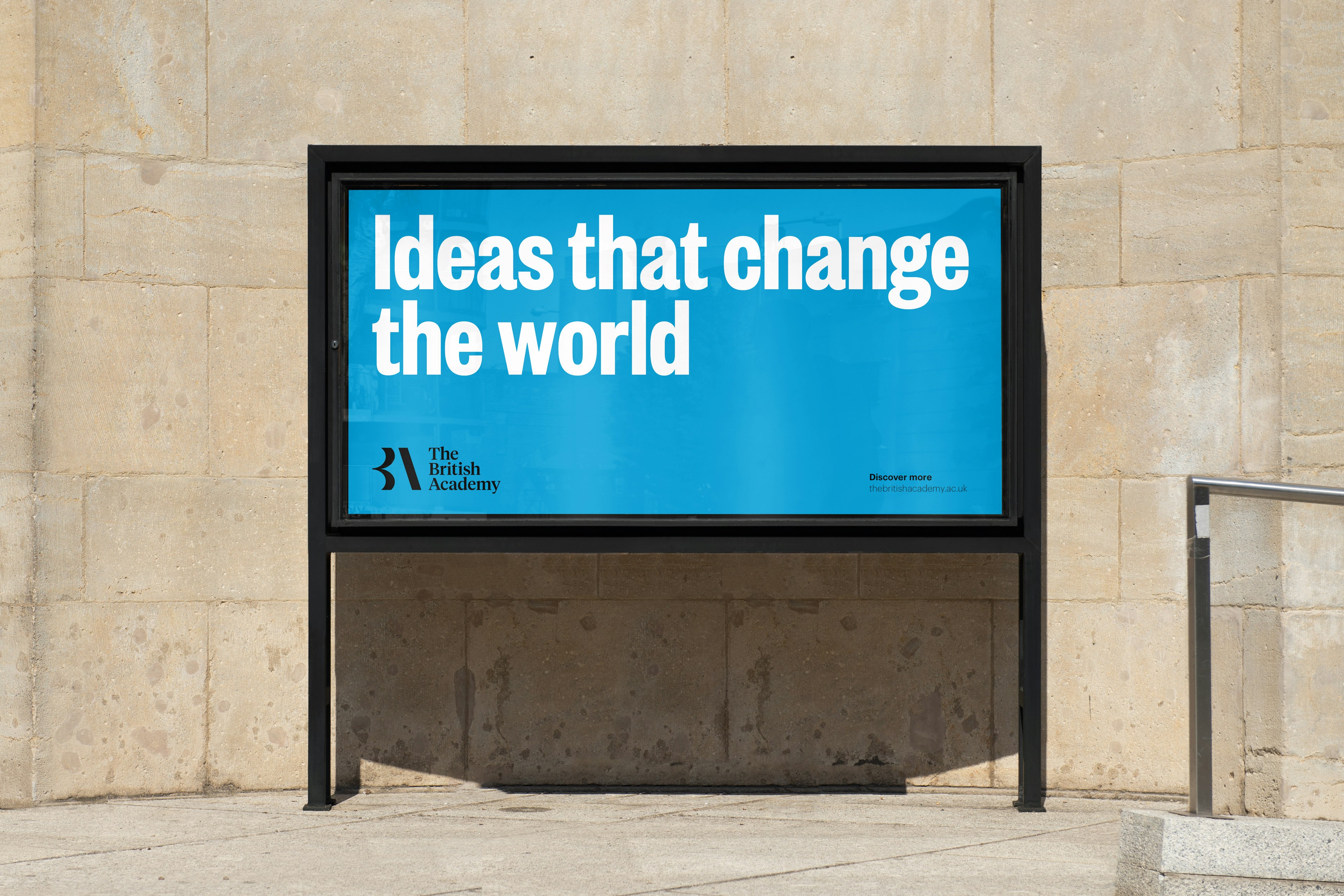 The British Academy brand positioning billboard