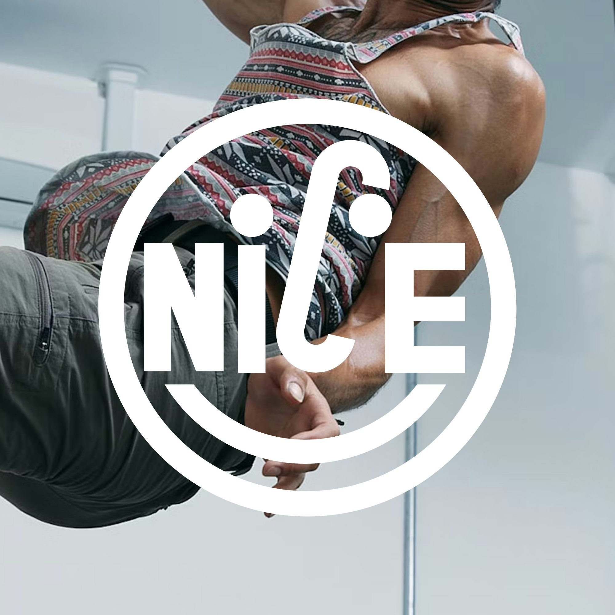 The It's Nice That logo overlaid on top of a photograph of a dancer