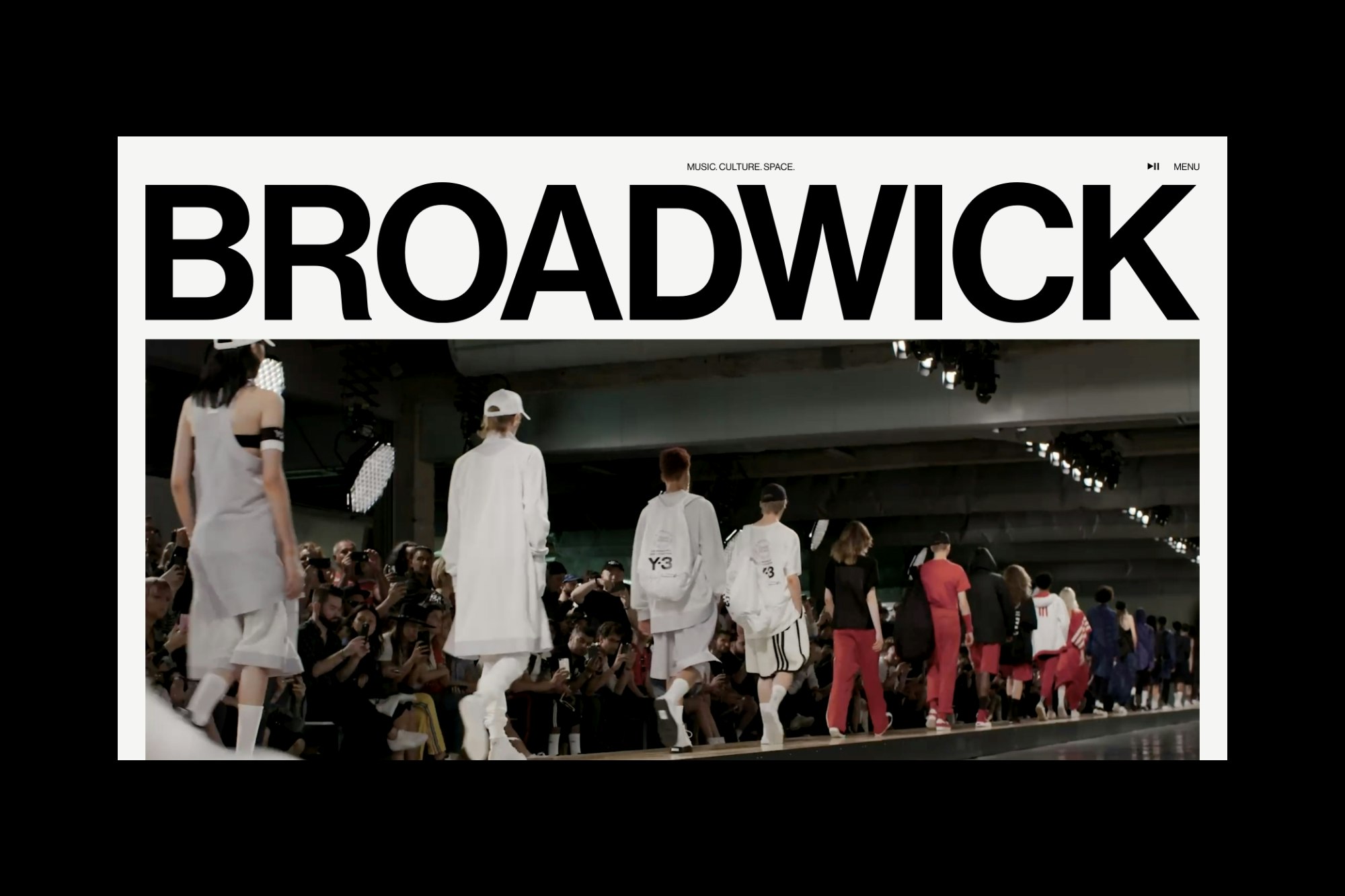 A screengrab of the Broadwick Live website