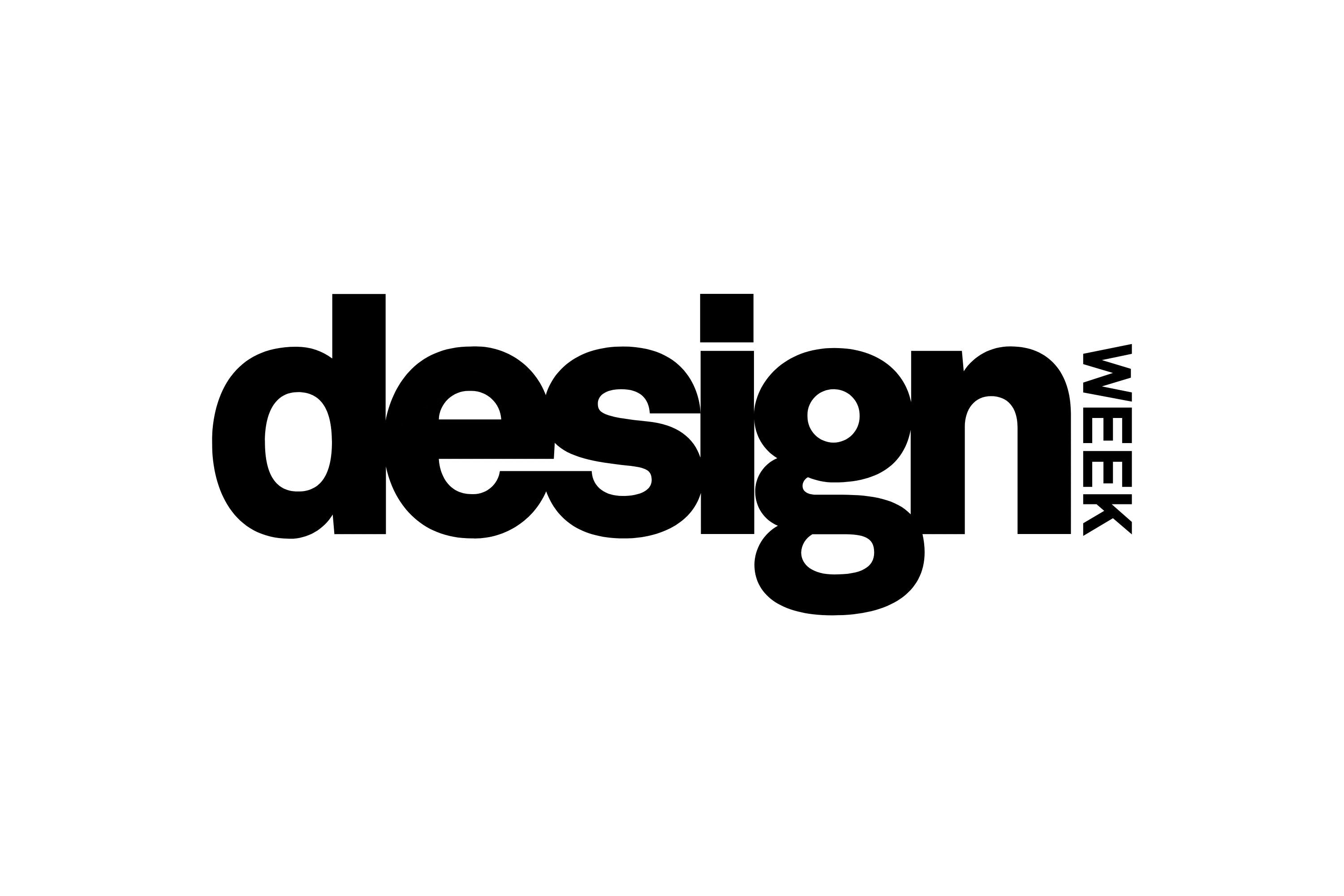 A GIF displaying the Design Week logo followed by a piece of University of Suffolk print material
