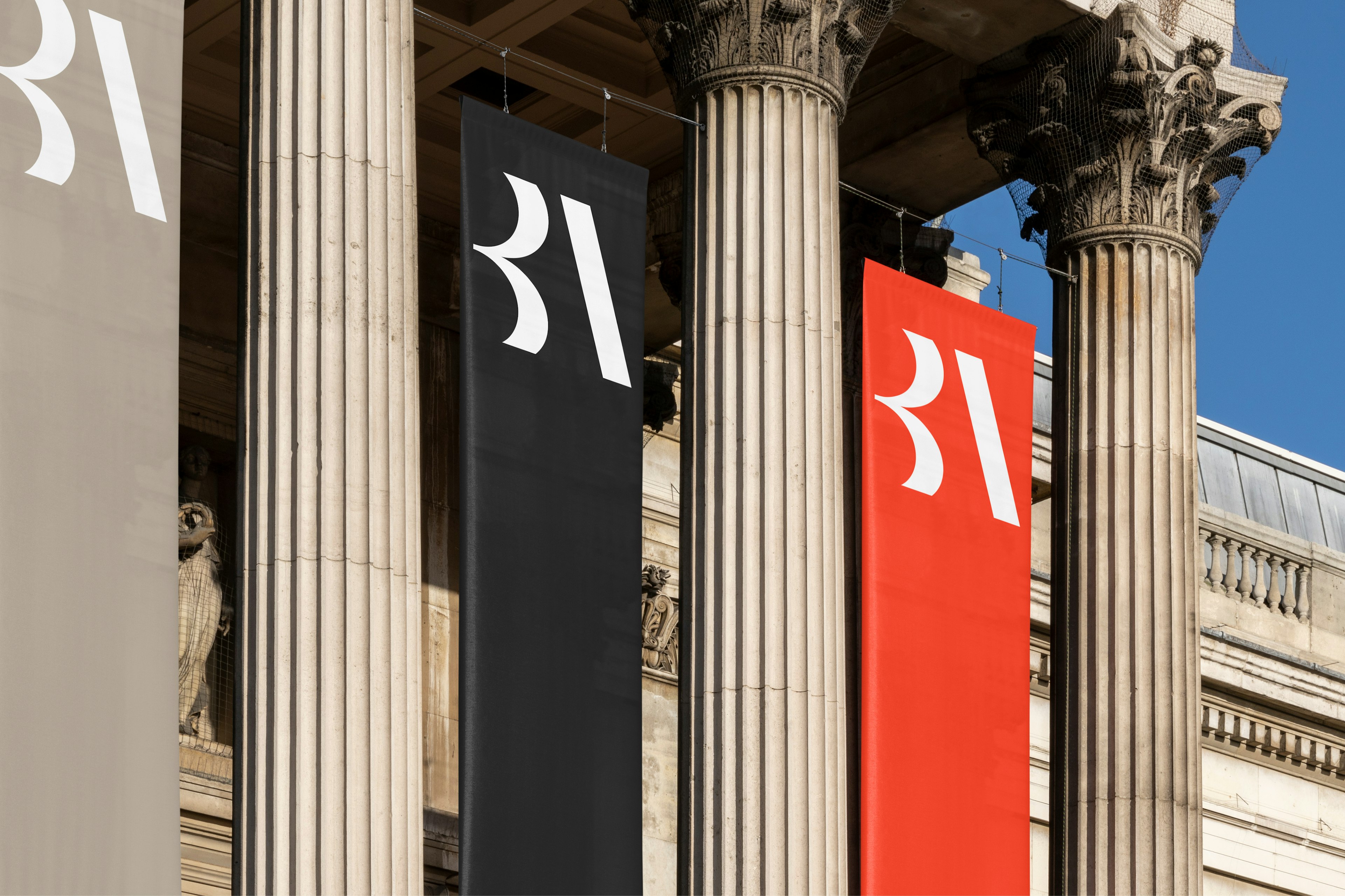 The British Academy hanging banners