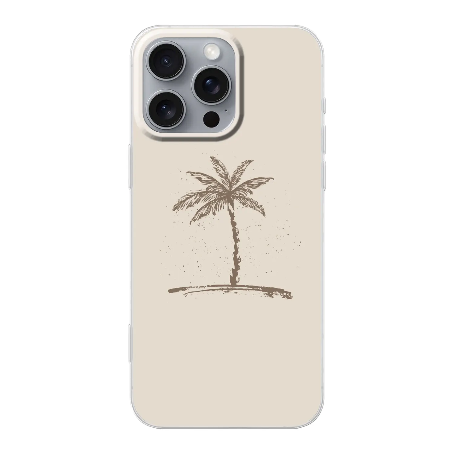 Telefoonhoesje - Palmboom - Bruin - Beige - Tropisch