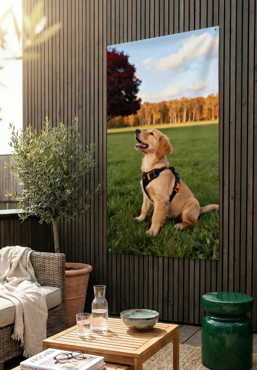 <h2>Jouw foto als blikvanger in de tuin</h2>