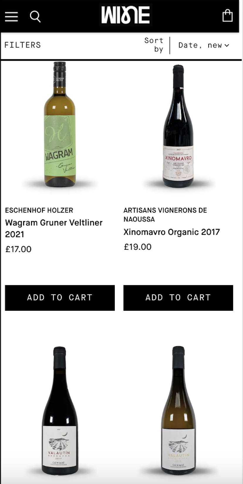 Winefreedom shopify site