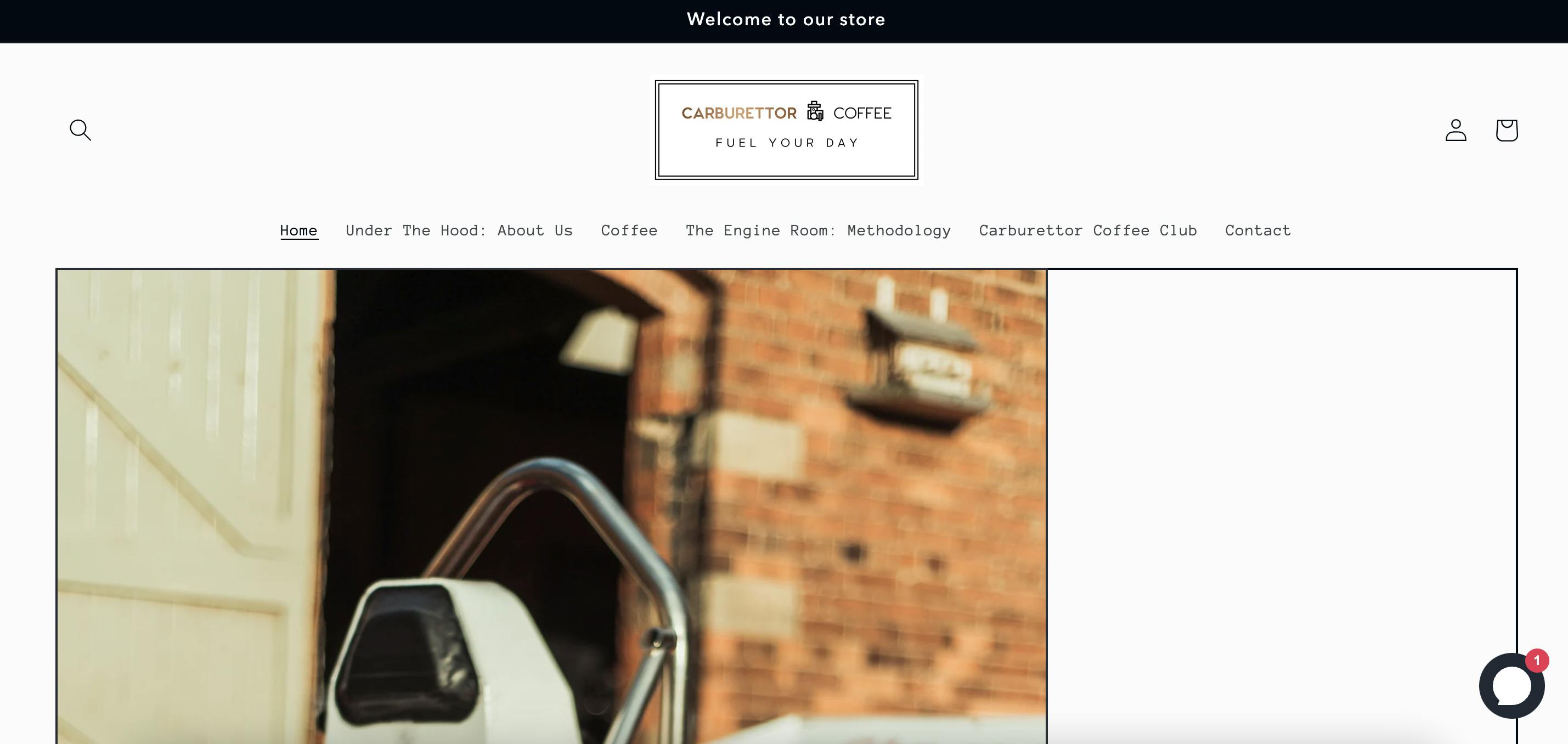Carburettor Coffee shopify site