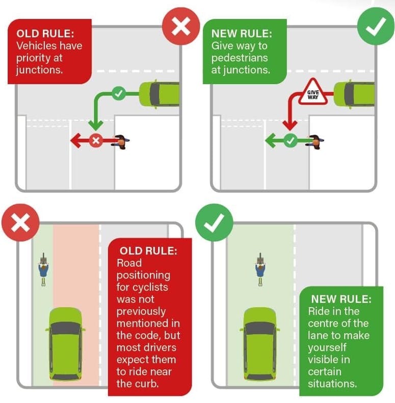 Highway code changes image